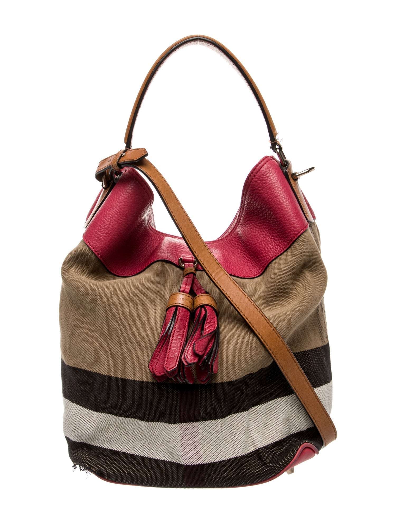 Burberry Canvas Bucket Bag