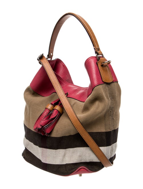 Burberry Canvas Bucket Bag