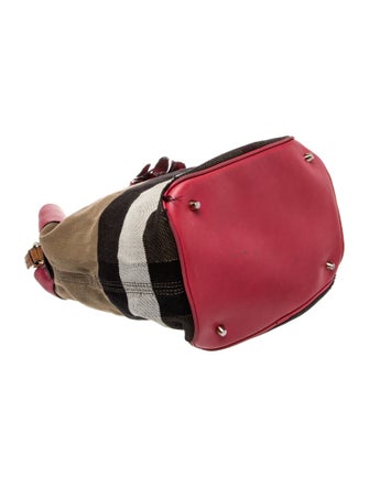Burberry Canvas Bucket Bag