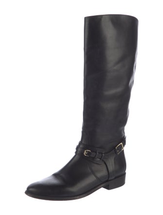Burberry Leather Riding Boots