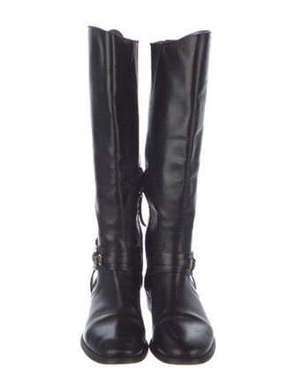 Burberry Leather Riding Boots