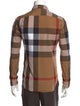 Burberry Brit Plaid Print Long Sleeve Shirt