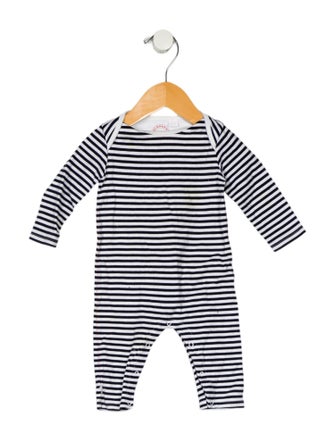 Burberry Cotton Striped Print Onesie