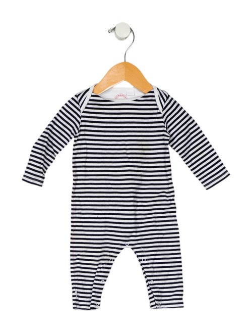 Burberry Cotton Striped Print Onesie