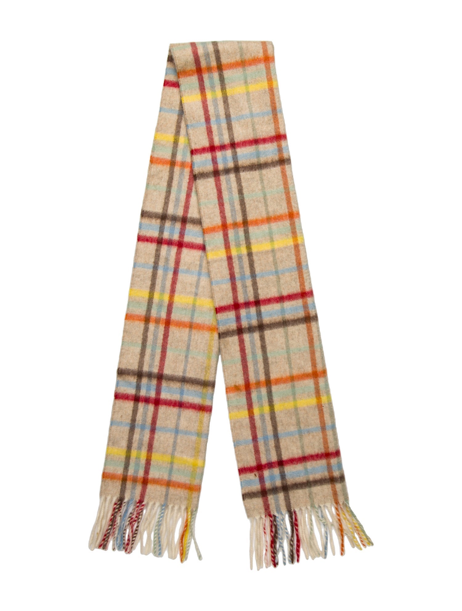 Burberry London Cashmere House Check Pattern Scarf