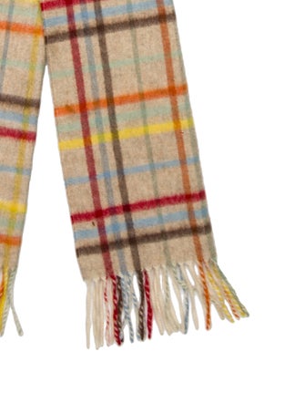 Burberry London Cashmere House Check Pattern Scarf