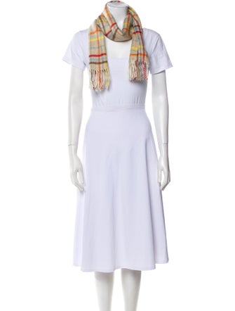 Burberry London Cashmere House Check Pattern Scarf