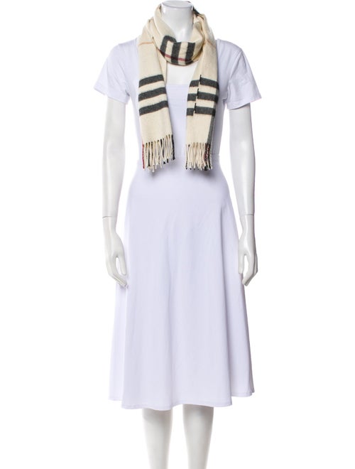 Burberry Cashmere Plaid Print Scarf