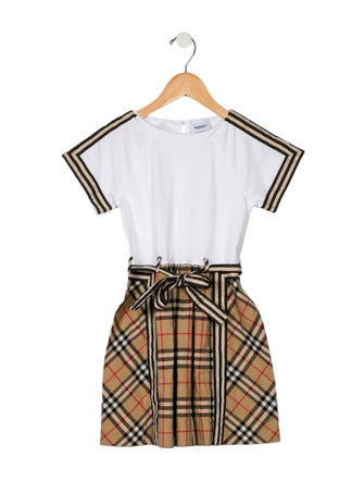 Burberry Cotton Pattern Print Dress