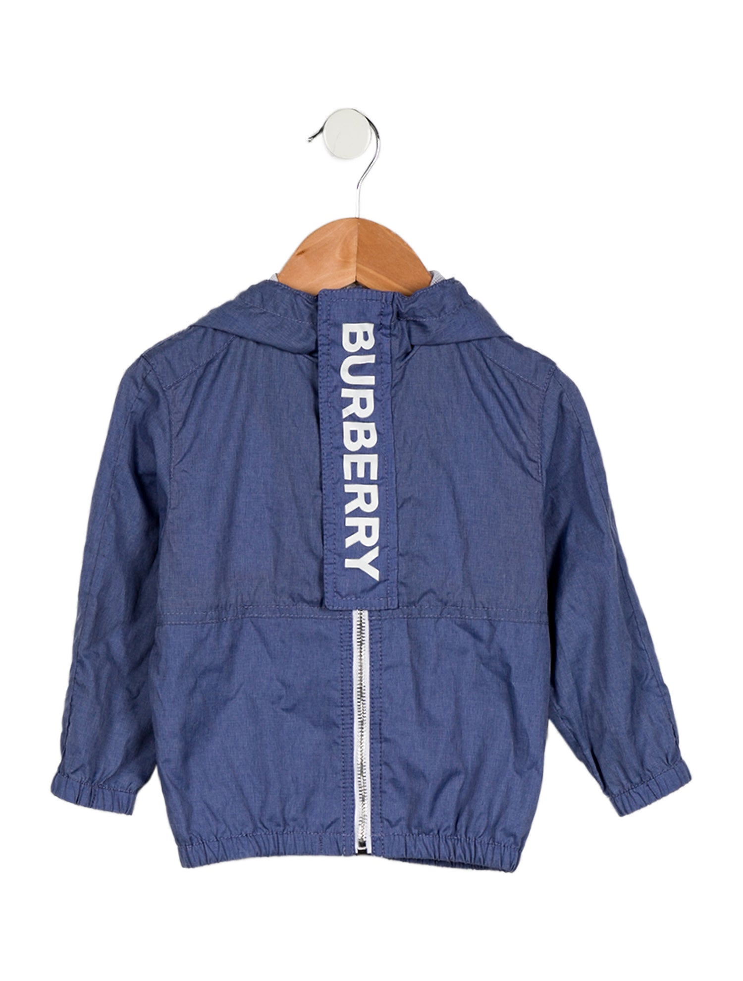 Burberry toddler boys' blue and white jacket