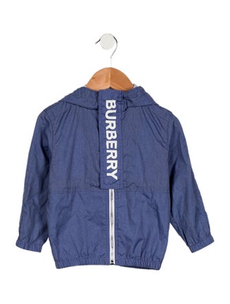 Burberry toddler boys' blue and white jacket