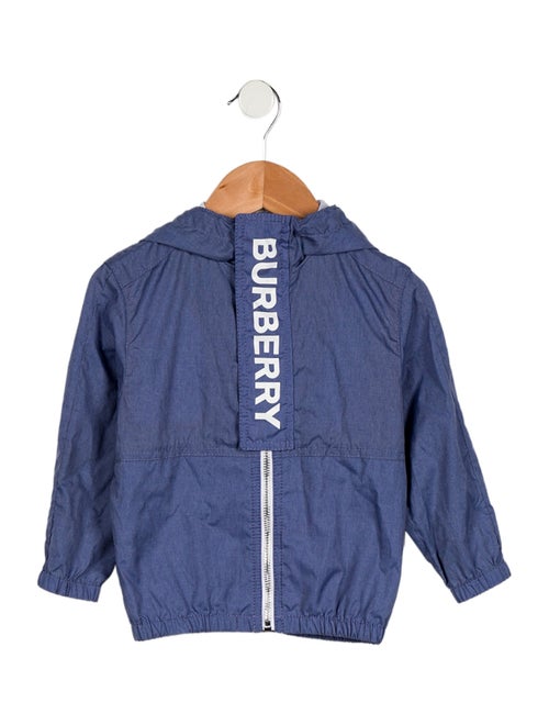 Burberry toddler boys' blue and white jacket