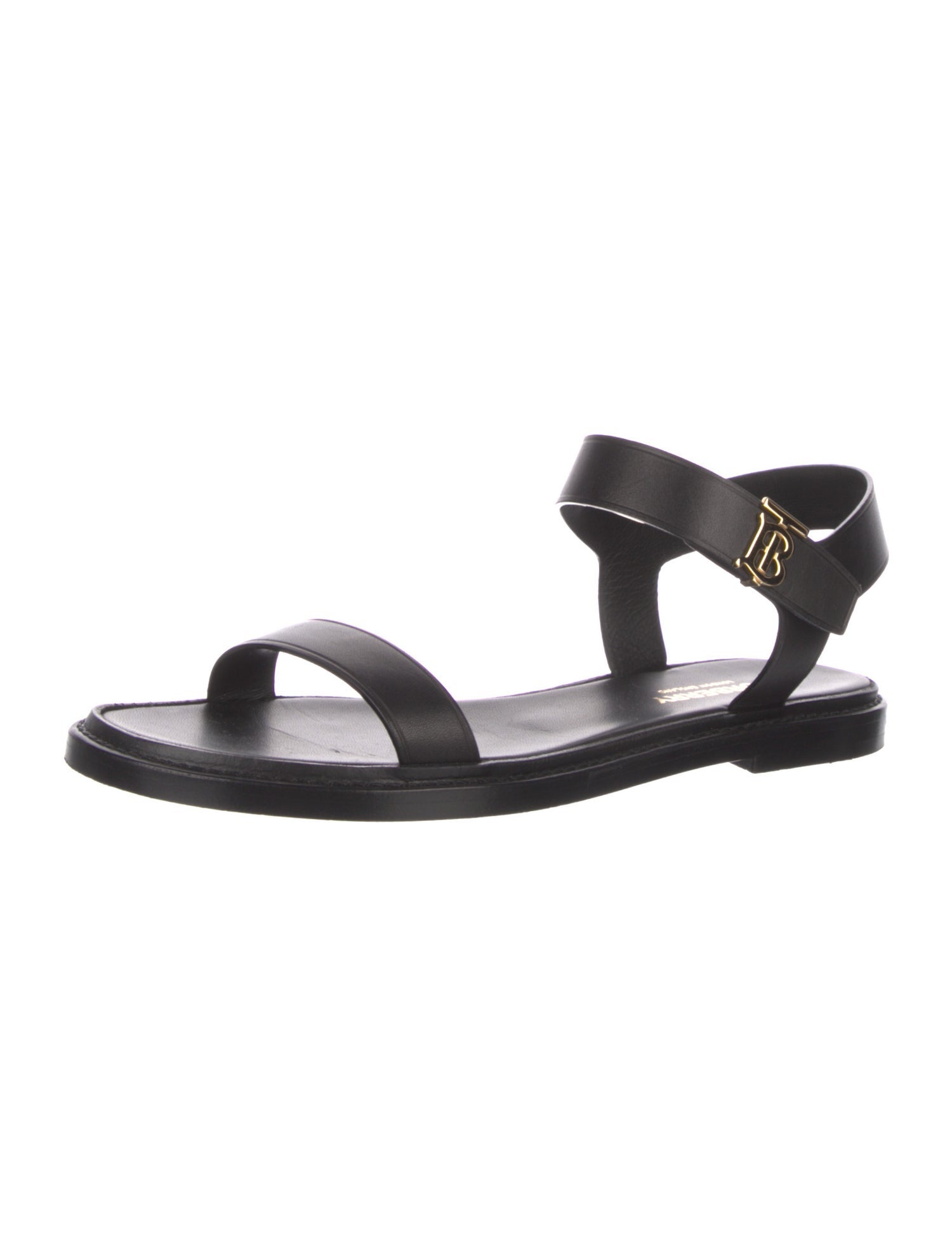 Burberry TB Monogram Leather Sandals