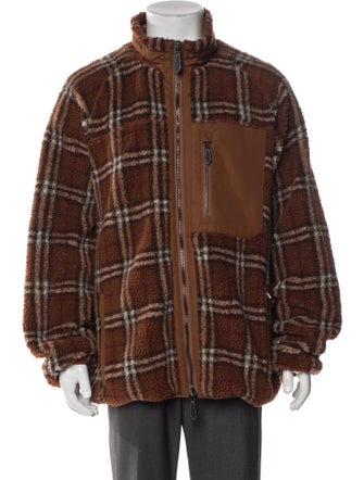 Burberry Plaid Print Jacket