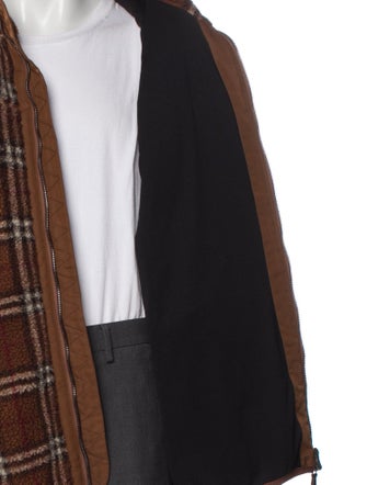 Burberry Plaid Print Jacket