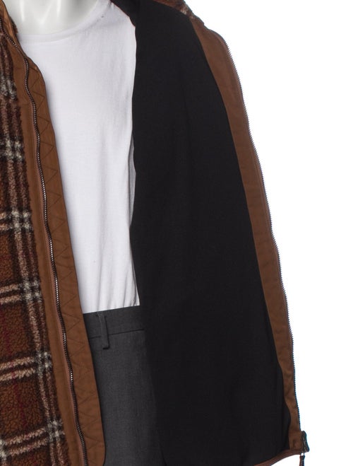 Burberry Plaid Print Jacket