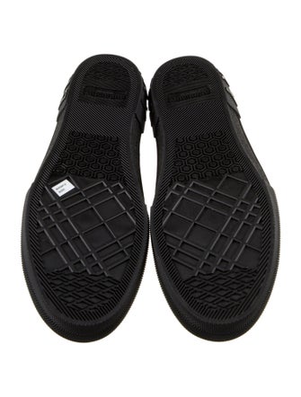 Burberry Ponyhair Plaid Print Sneakers