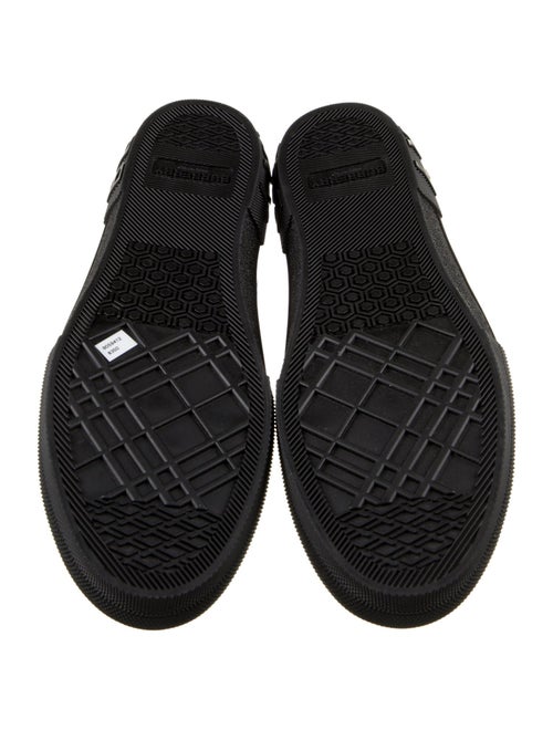 Burberry Ponyhair Plaid Print Sneakers