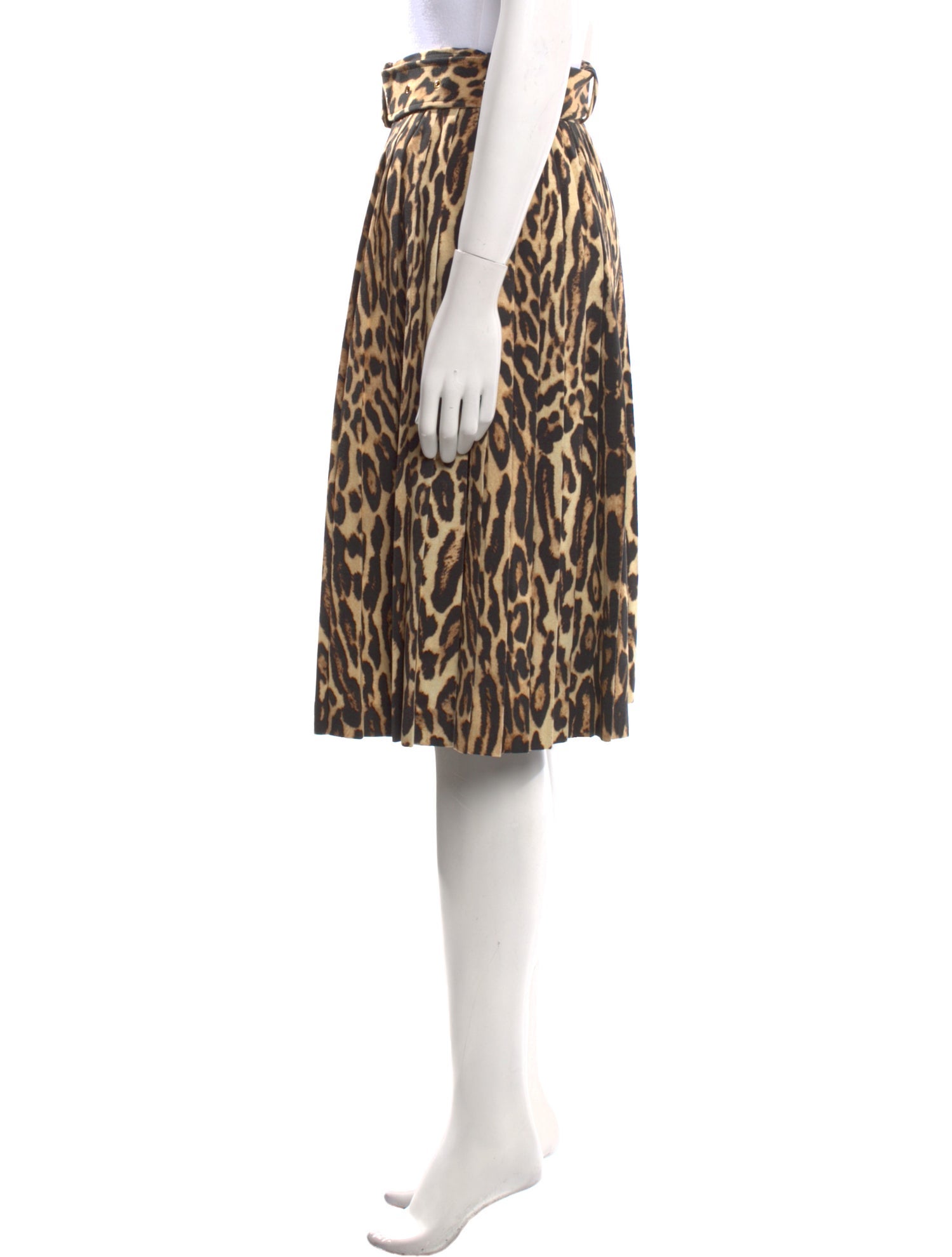 Burberry Silk Knee-Length Skirt w/ Tags