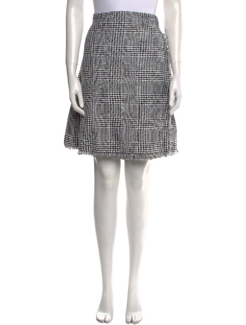 Burberry Plaid Print Knee-Length Skirt