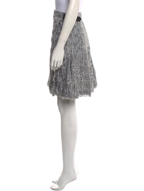 Burberry Plaid Print Knee-Length Skirt