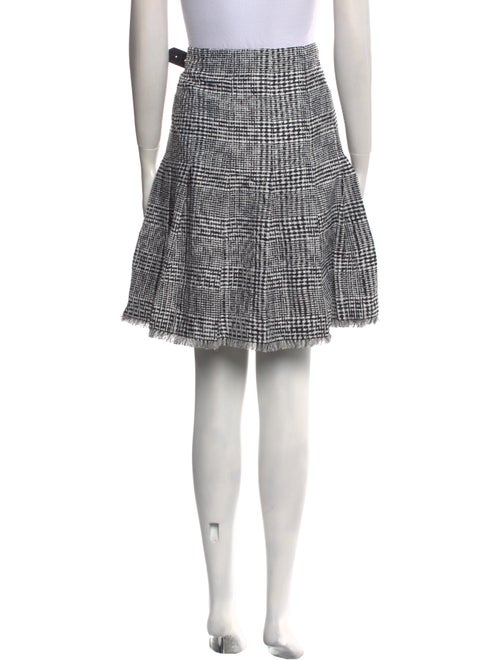 Burberry Plaid Print Knee-Length Skirt