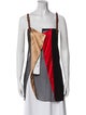 Burberry Silk Colorblock Pattern Top