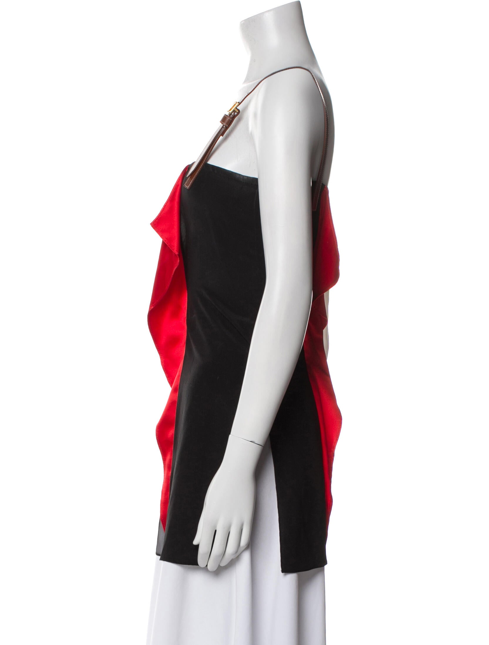 Burberry Silk Colorblock Pattern Top