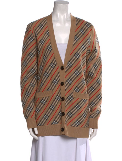 Burberry Printed V-Neck Sweater