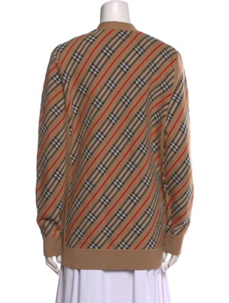 Burberry Printed V-Neck Sweater