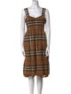 Burberry Plaid Print Mini Dress