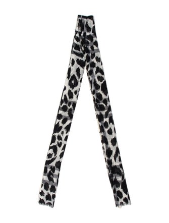 Burberry Wool Animal Print Scarf