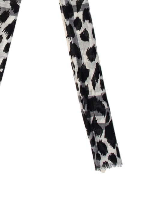 Burberry Wool Animal Print Scarf