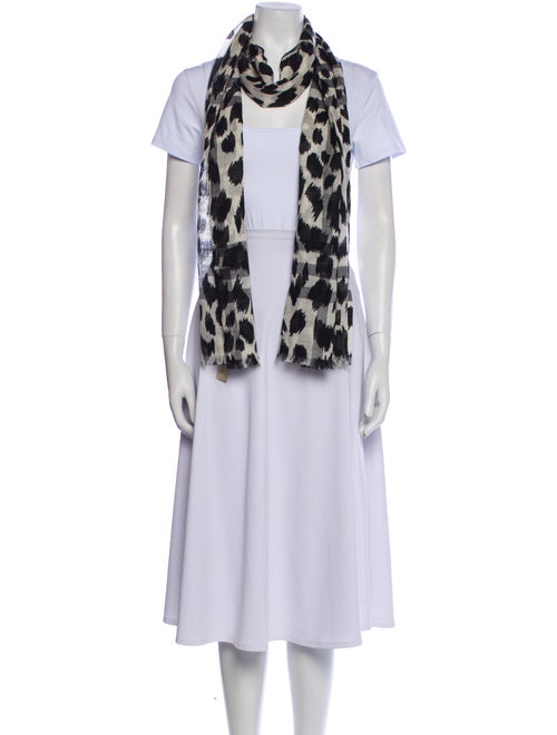 Burberry Wool Animal Print Scarf