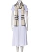 Burberry Wool Nova Check Pattern Scarf