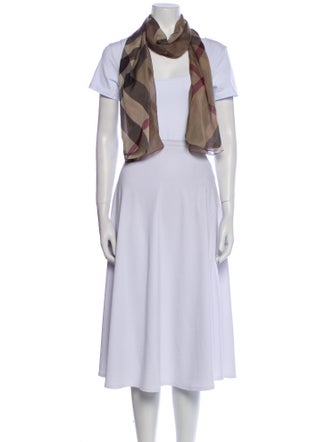 Burberry Silk House Check Pattern Scarf