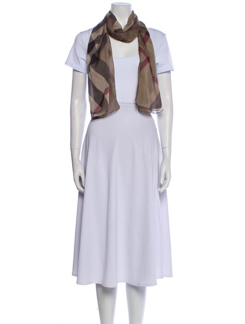Burberry Silk House Check Pattern Scarf