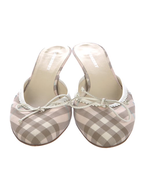 Burberry Plaid Print Mules