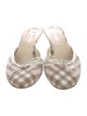 Burberry Plaid Print Mules