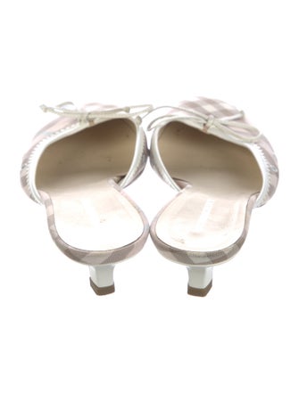 Burberry Plaid Print Mules