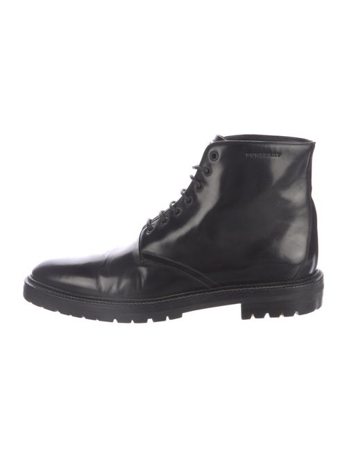 Burberry Leather Combat Boots