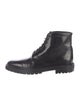 Burberry Leather Combat Boots