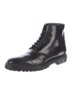 Burberry Leather Combat Boots