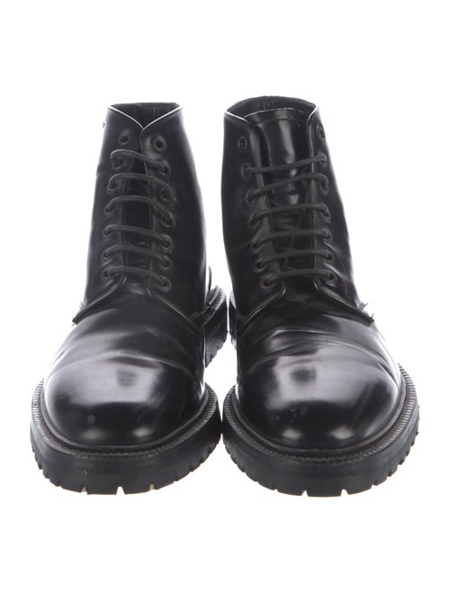 Burberry Leather Combat Boots
