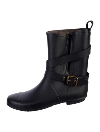 Burberry House Check Pattern Rubber Rain Boots