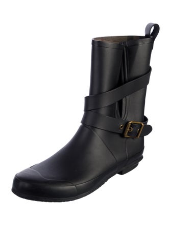 Burberry House Check Pattern Rubber Rain Boots