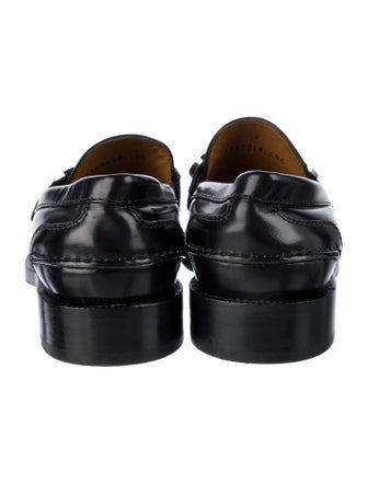 Burberry Leather Studded Accents Loafers