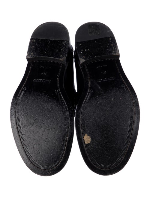 Burberry Leather Studded Accents Loafers