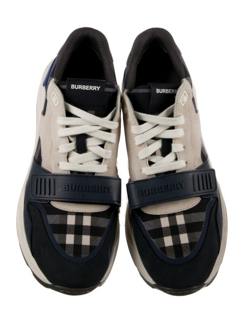 Burberry Nova Check Pattern Canvas Sneakers