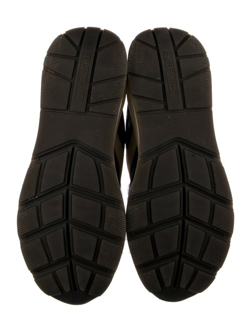 Burberry Nova Check Pattern Canvas Sneakers
